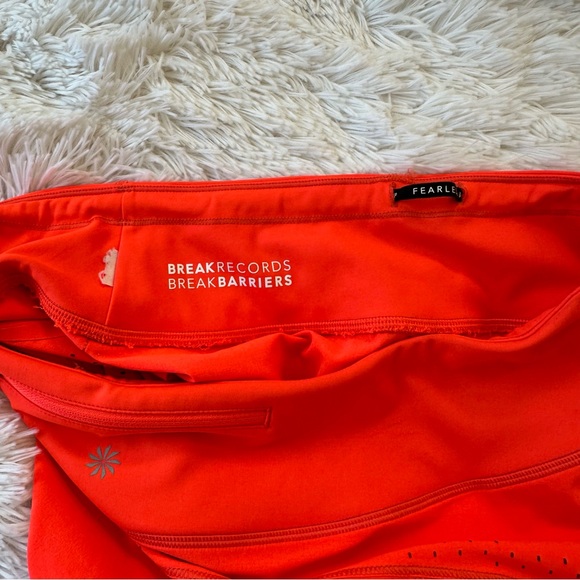 Athleta Allyson Felix Run With It Women’s Orange Shorts Size: Small - Picture 9 of 10